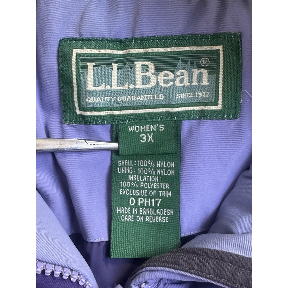 L.L. Bean Primaloft Full Zip Women's Ski Jacket Size 3XL Parka Outdoors**Read** - Picture 4 of 16